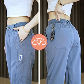 Calça Feminina Alice em Malha de Seda Gelo e Poliéster -Compre 2 e Leve 3 + Frete Grátis