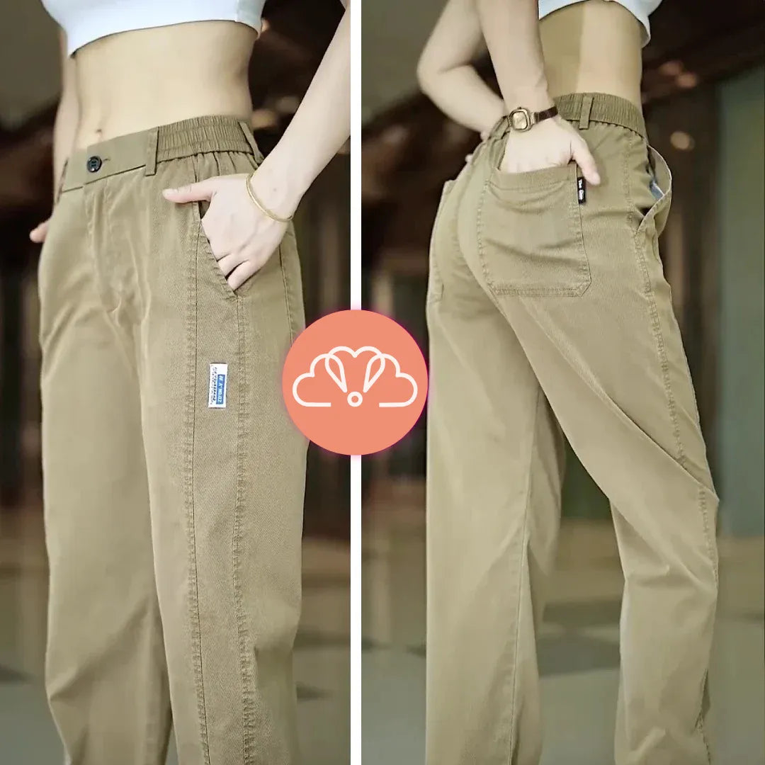 Calça Feminina Alice em Malha de Seda Gelo e Poliéster -Compre 2 e Leve 3 + Frete Grátis