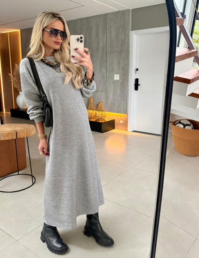 Vestido Midi Tricot Maria- Conforto e Sofisticação que Você Merece! + Frete Grátis