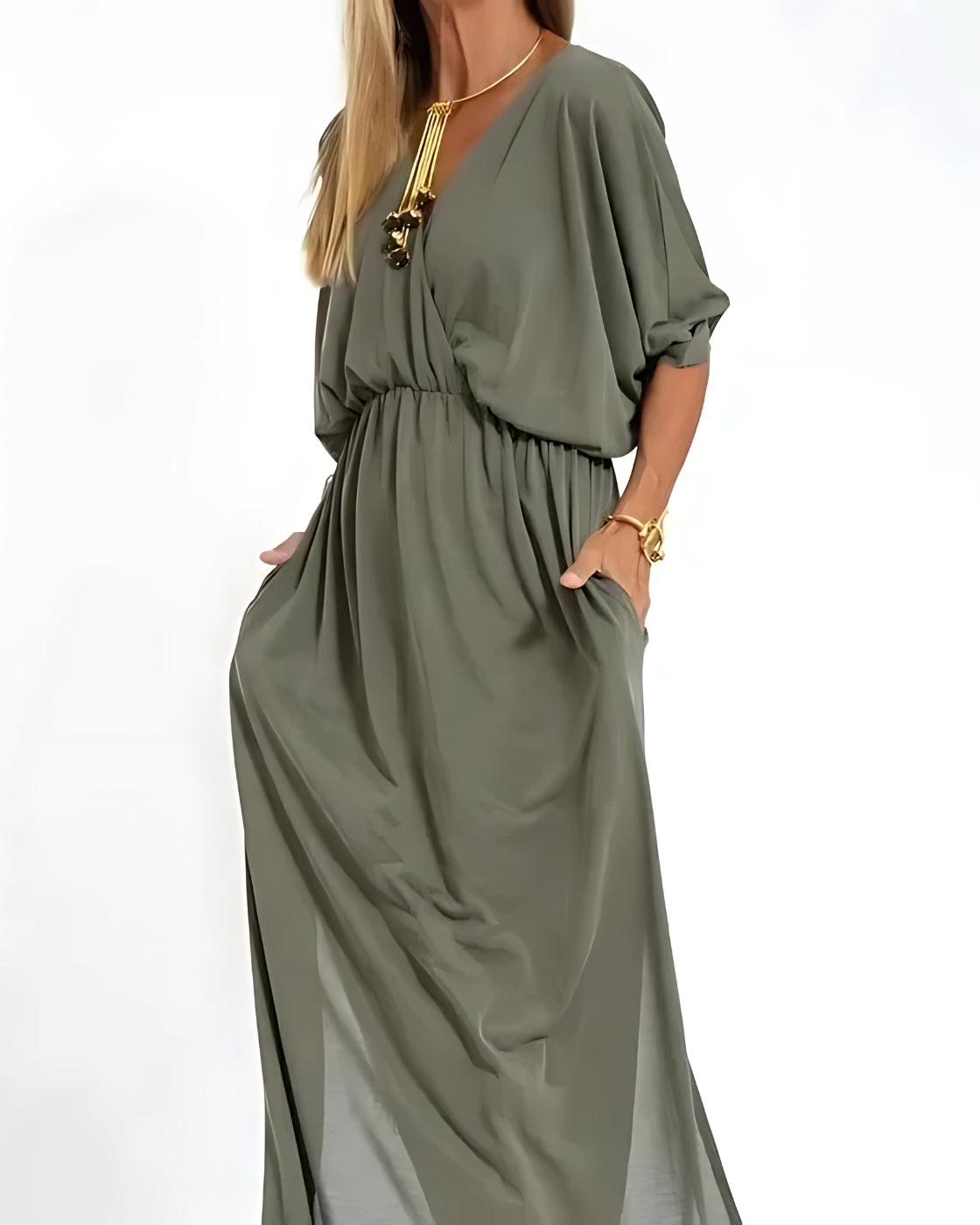 Vestido Itália Decote em V | Super Fresco e Soltinho, o Mais Desejado pelas Mulheres